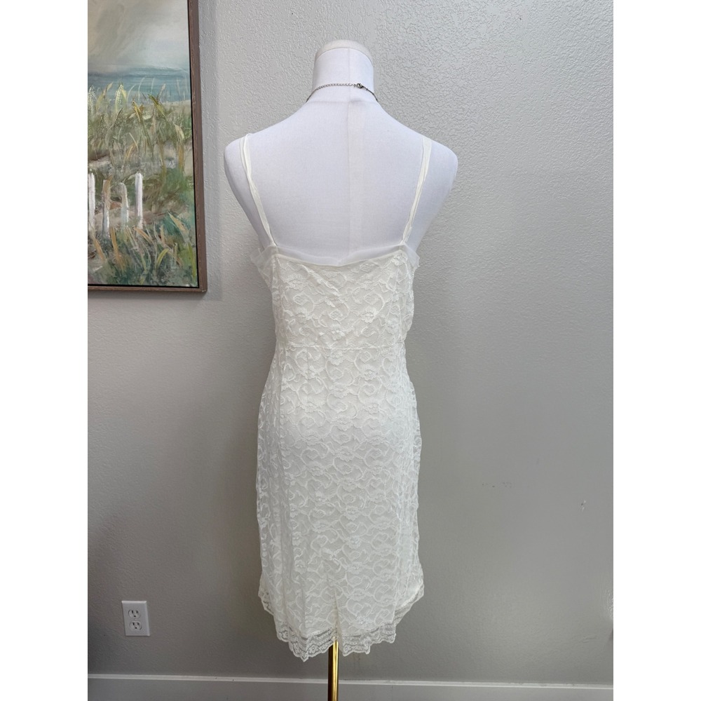 Vintage Ivory Lace Slip Dress - Picture 3 of 5